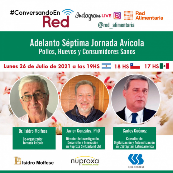 Adelanto sobre la Séptima Jornada Avícola: “Pollos, huevos y consumidores sanos”