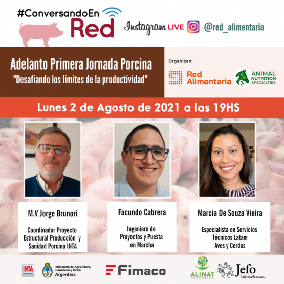 Adelanto de la Primera Jornada Porcina “Desafiando los límites de la productividad”