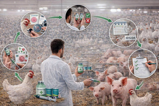 Uso responsable de antibióticos en aves y porcinos: enfoque Una Salud + Un Bienestar