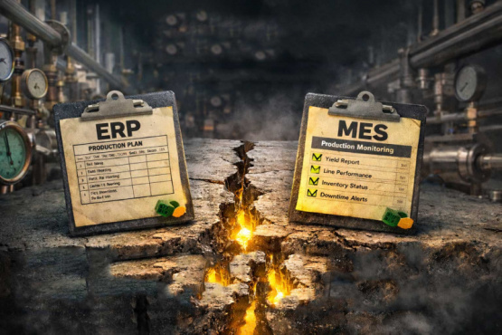 ERP vs MES: Cómo mejorar las brechas en la planta y mejorar la ejecución en tiempo real